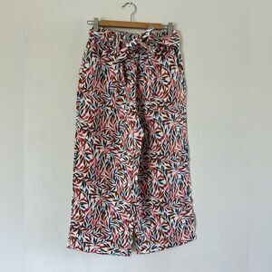 Lands End 100% Linen Wide Leg Pants